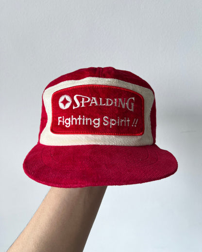 1990S 'SPALDING FIGHTING SPIRIT' VELVET TRUCKER HAT (OS)