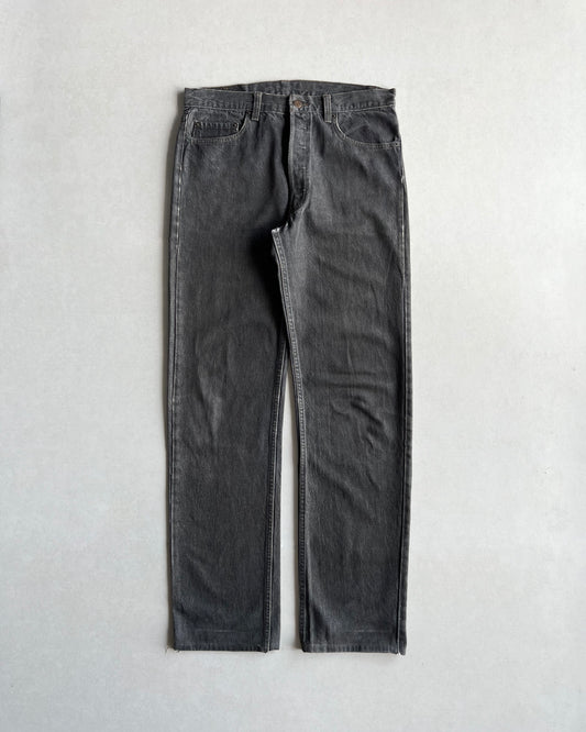 1980S FADED GREY LEVI'S 501 JEANS (34X36)