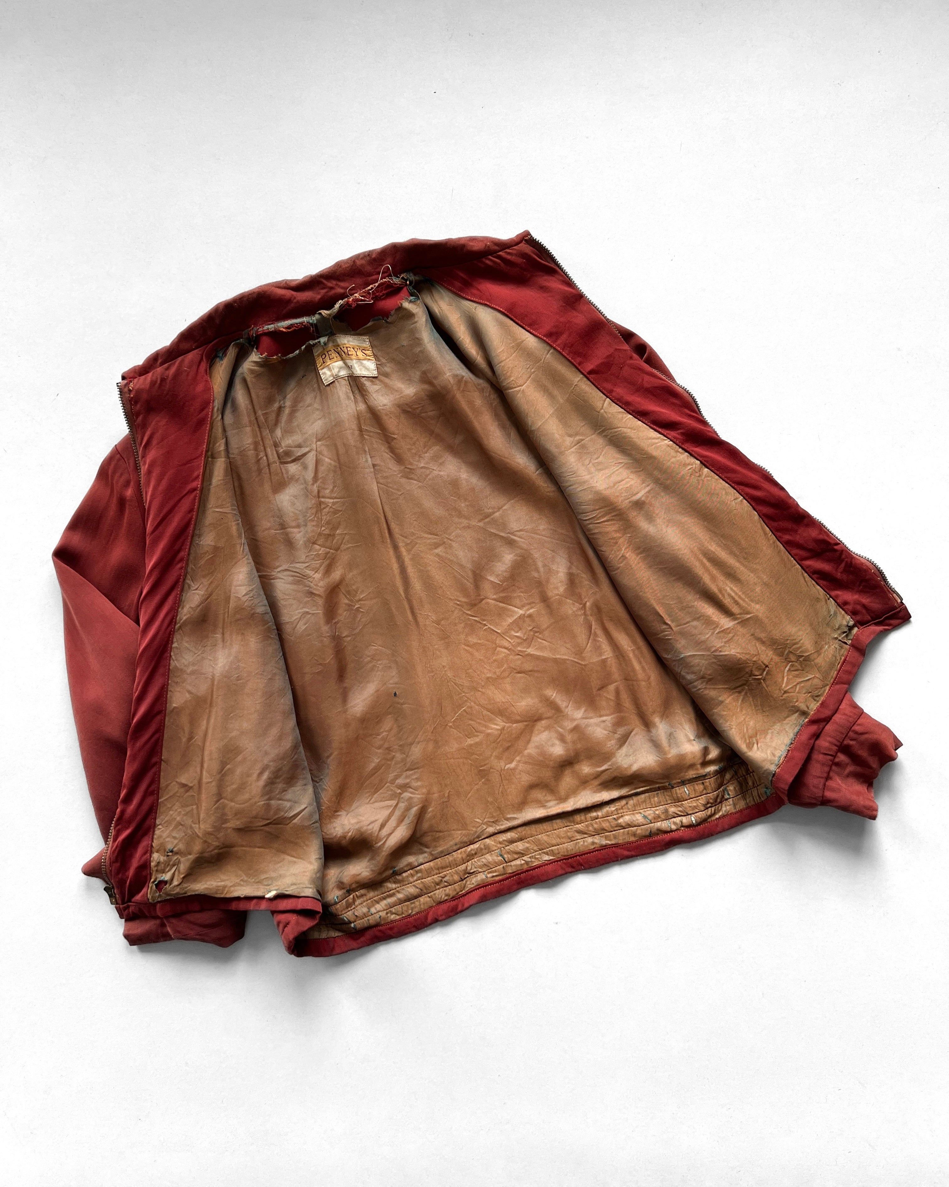 1950S PENNEY'S GABARDINE RICKY JACKET (L)