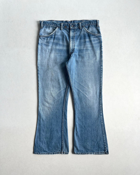 1970S FADED WASHED LEVI'S 646 BOOTCUT JEANS (37X29)
