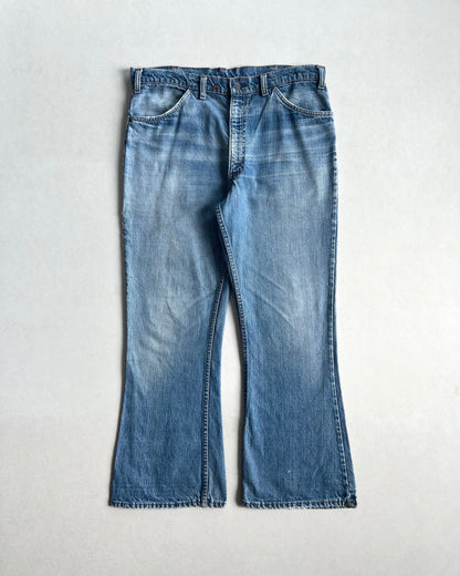 1970S FADED WASHED LEVI'S 646 BOOTCUT JEANS (37X29)