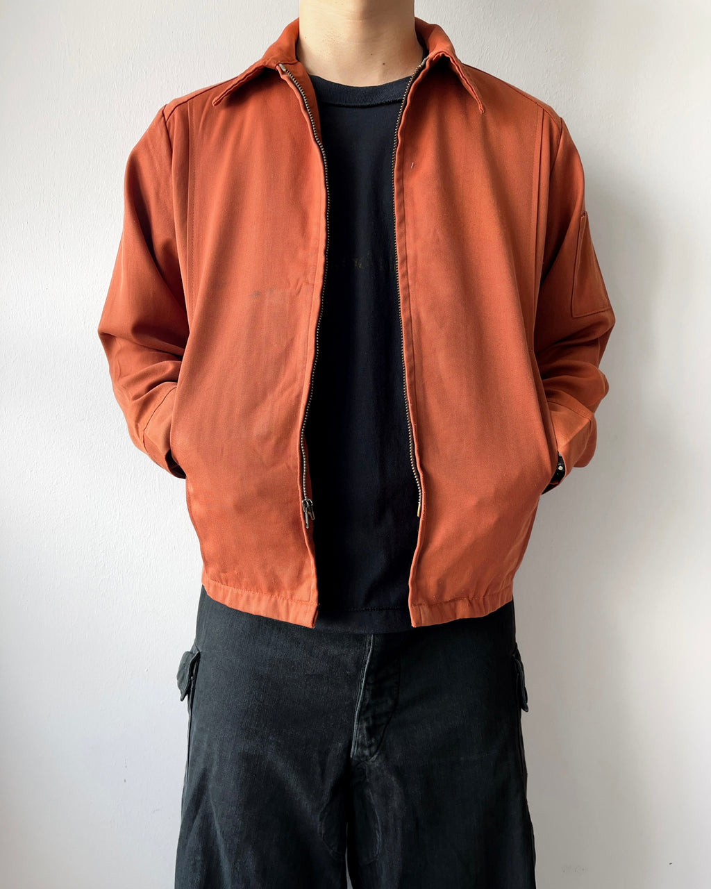 1960S UNITOG 'JOS. SCHLITZ BREWCING CO.' GABARDINE JACKET (L)