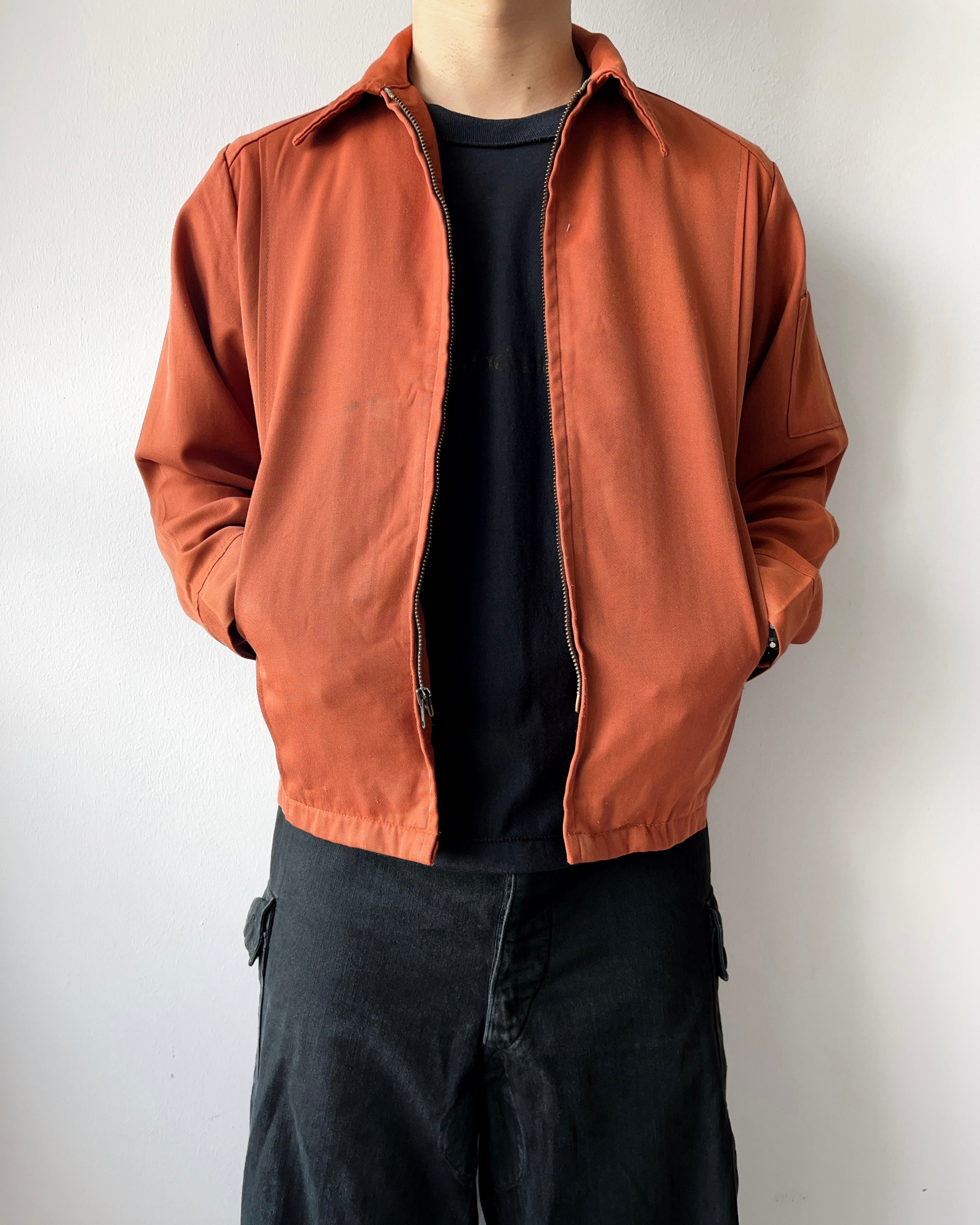 1960S UNITOG 'JOS. SCHLITZ BREWCING CO.' GABARDINE JACKET (L)