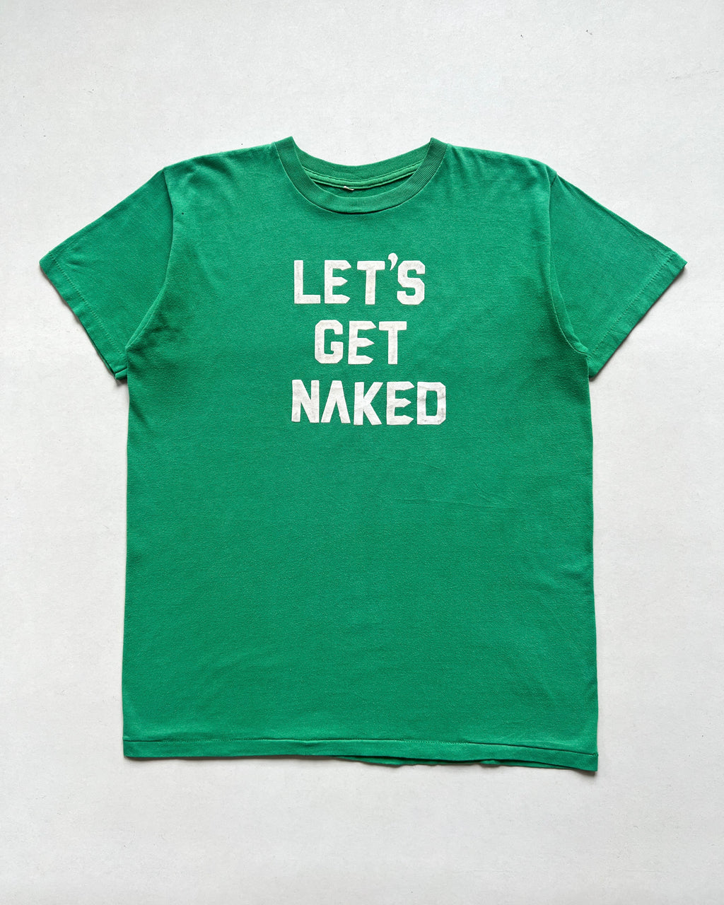 1980S 'LET'S GET NAKED' SINGLES TITCH TEE (M)