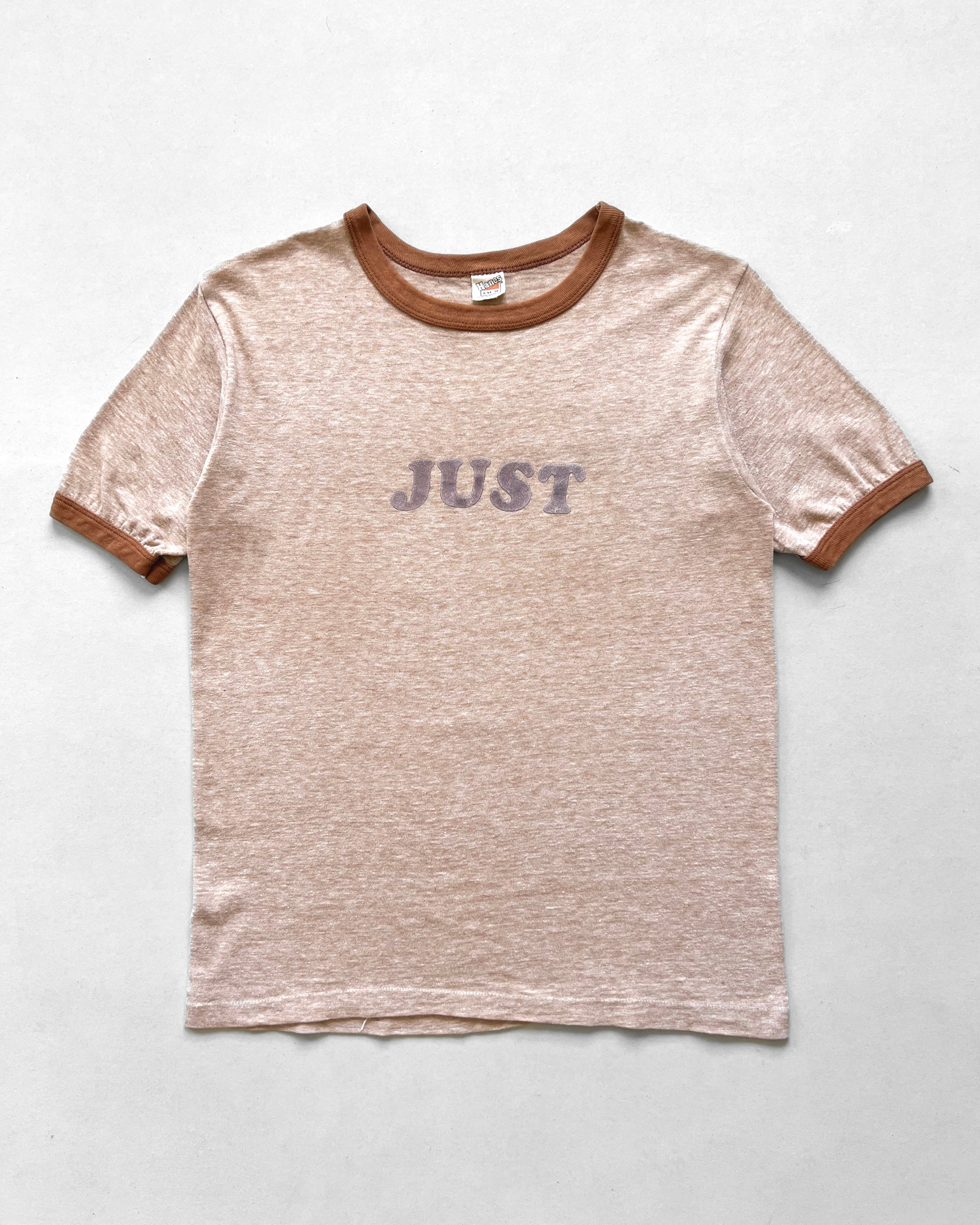 1970S HANES 'JUST MARRIED' RINGER TEE (S)