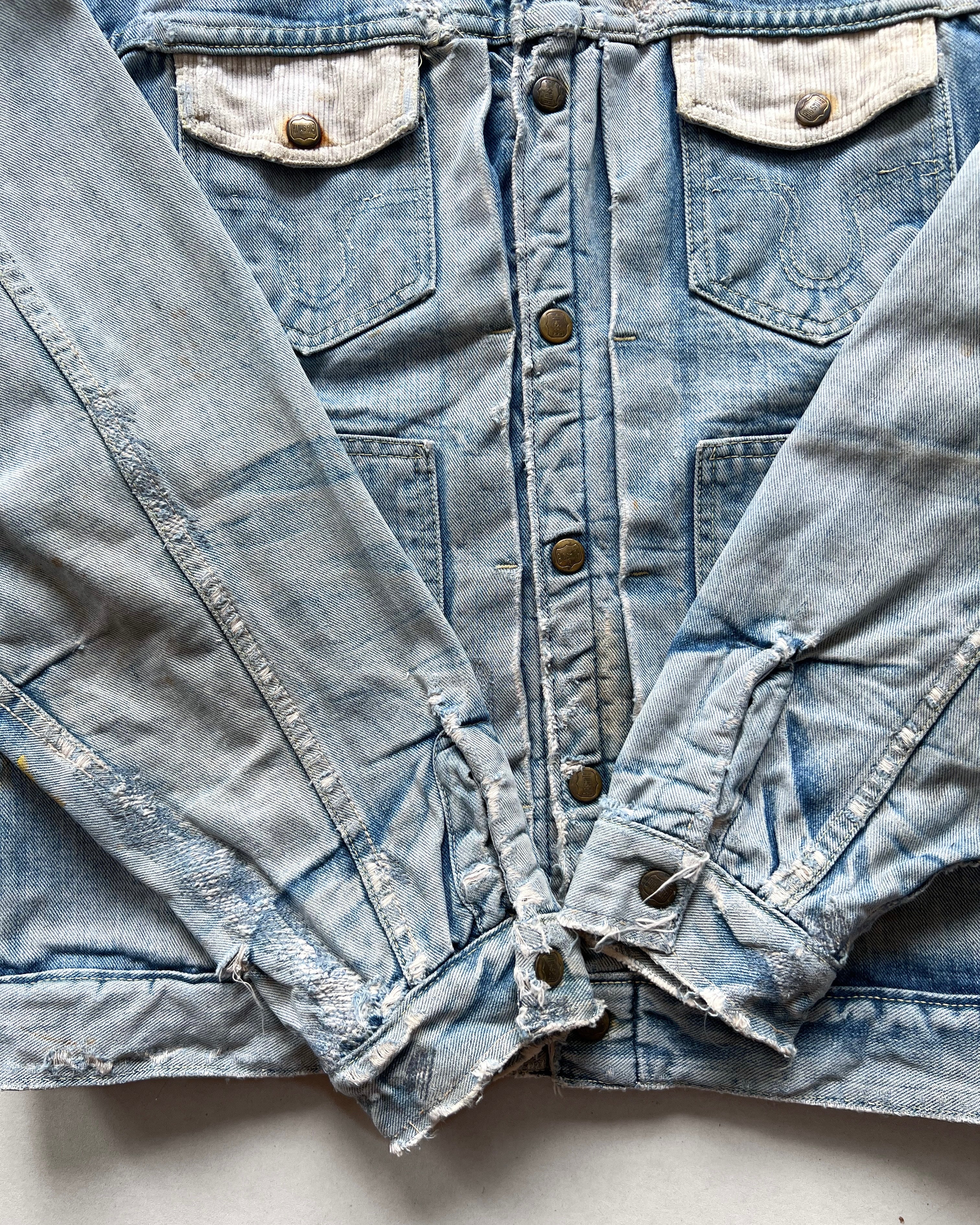 1950S FADED BUCKAROO BY BIG SMITH DENIM JACKET (L)