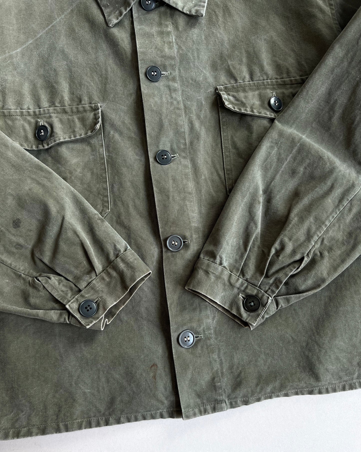 1950S EUROPE MILITARY DOUBLE POCKET JACKET (L)