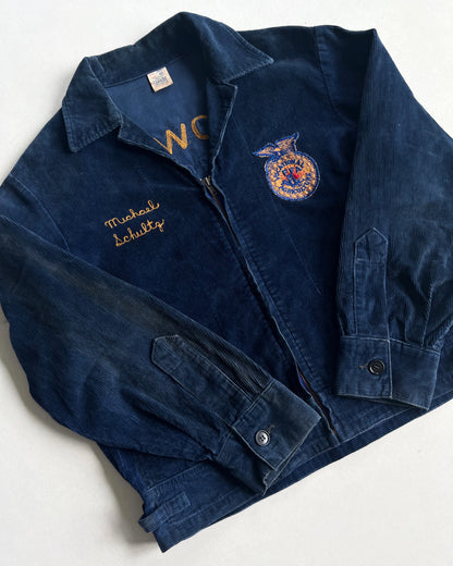 1960S FFA 'IOWA FAIRFIELD' CORDUROY JACKET (L)