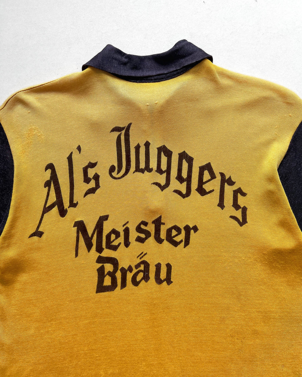 1950S RUSSELL 'AL'S JUGGERS MEISTER BRAU' QUARTER ZIP JERSEY (M)