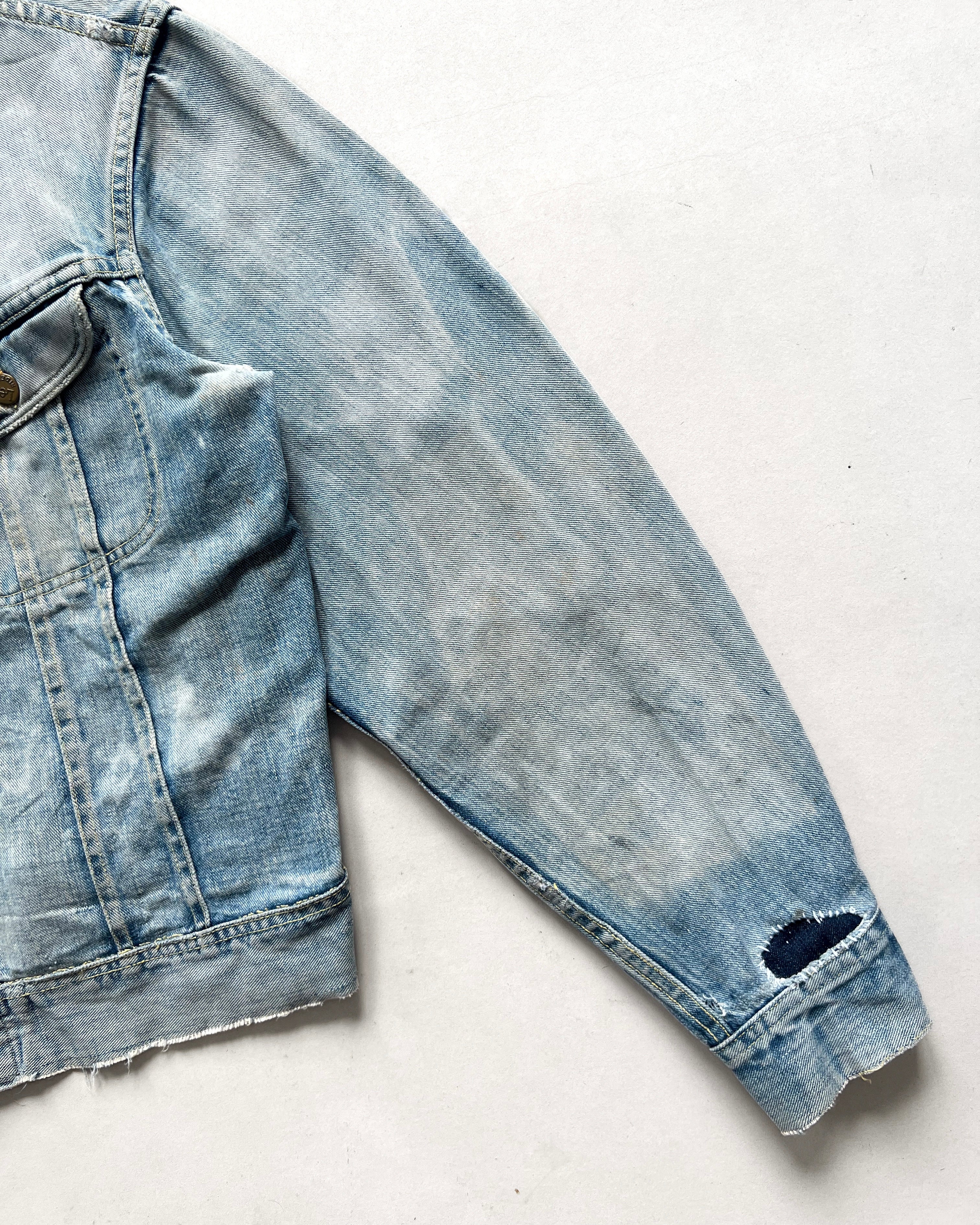 1960S SUN FADED LEE 101-J DENIM JACKET (L)
