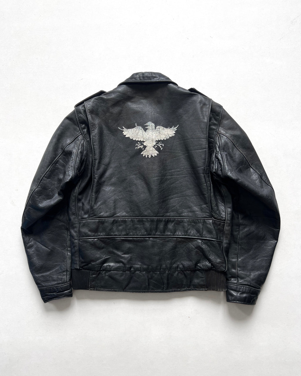 1980S SCHOTT PAINTED A-2 LEATHER JACKET (M)