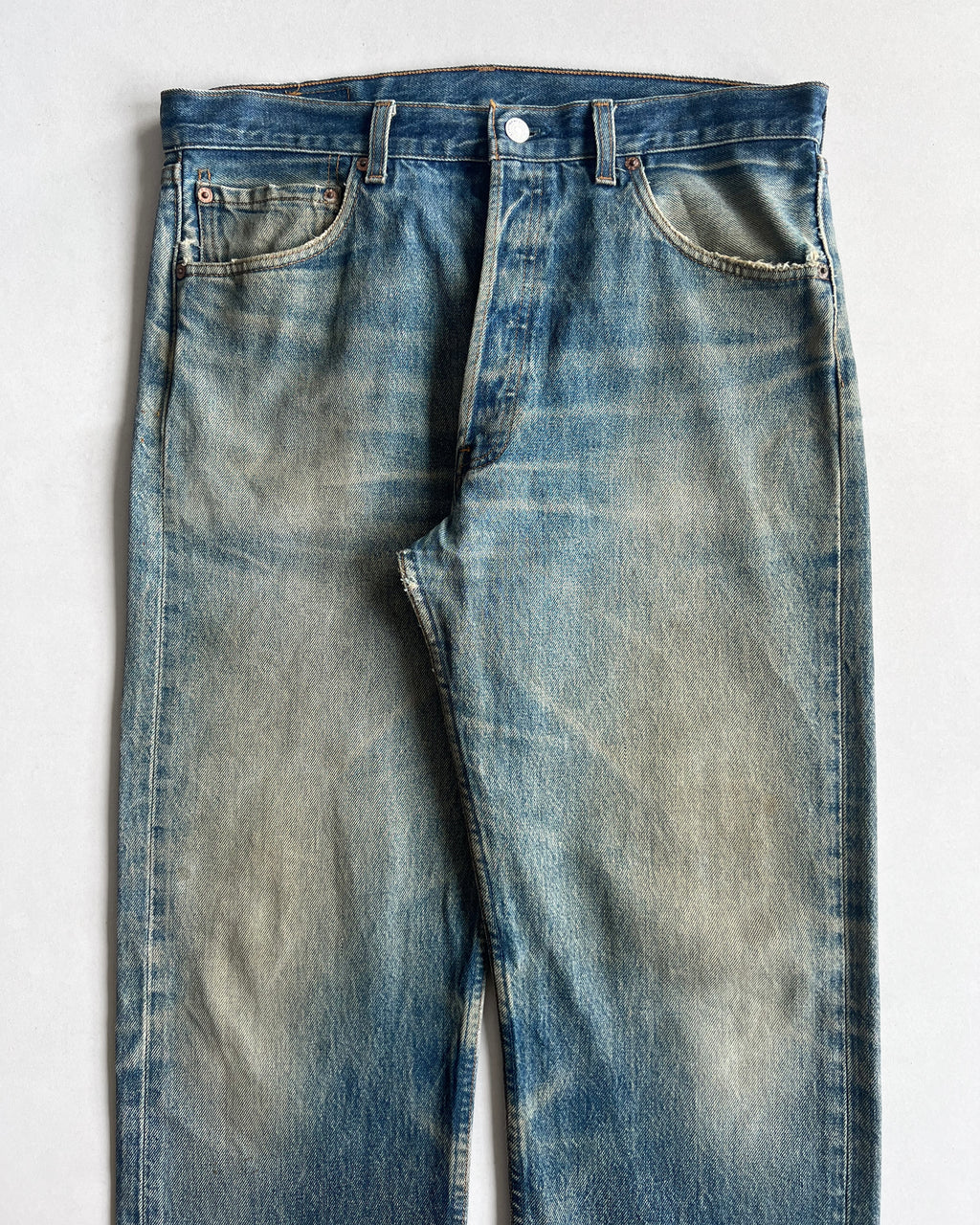 1990S FADED WASHED LEVI'S 501 JEANS (34)