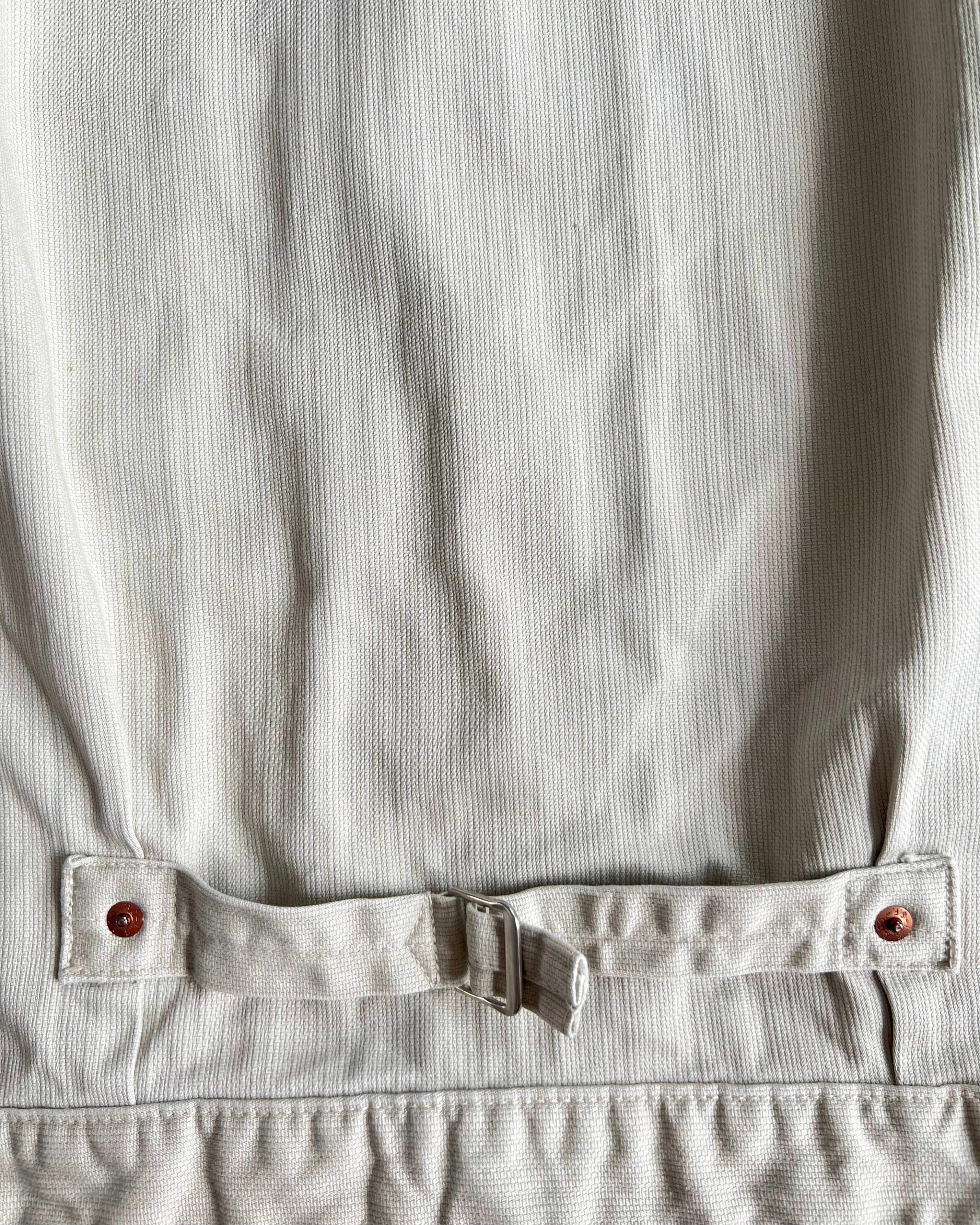 1980S WHITE LEVI'S BIG E TYPE I JACKET (M)