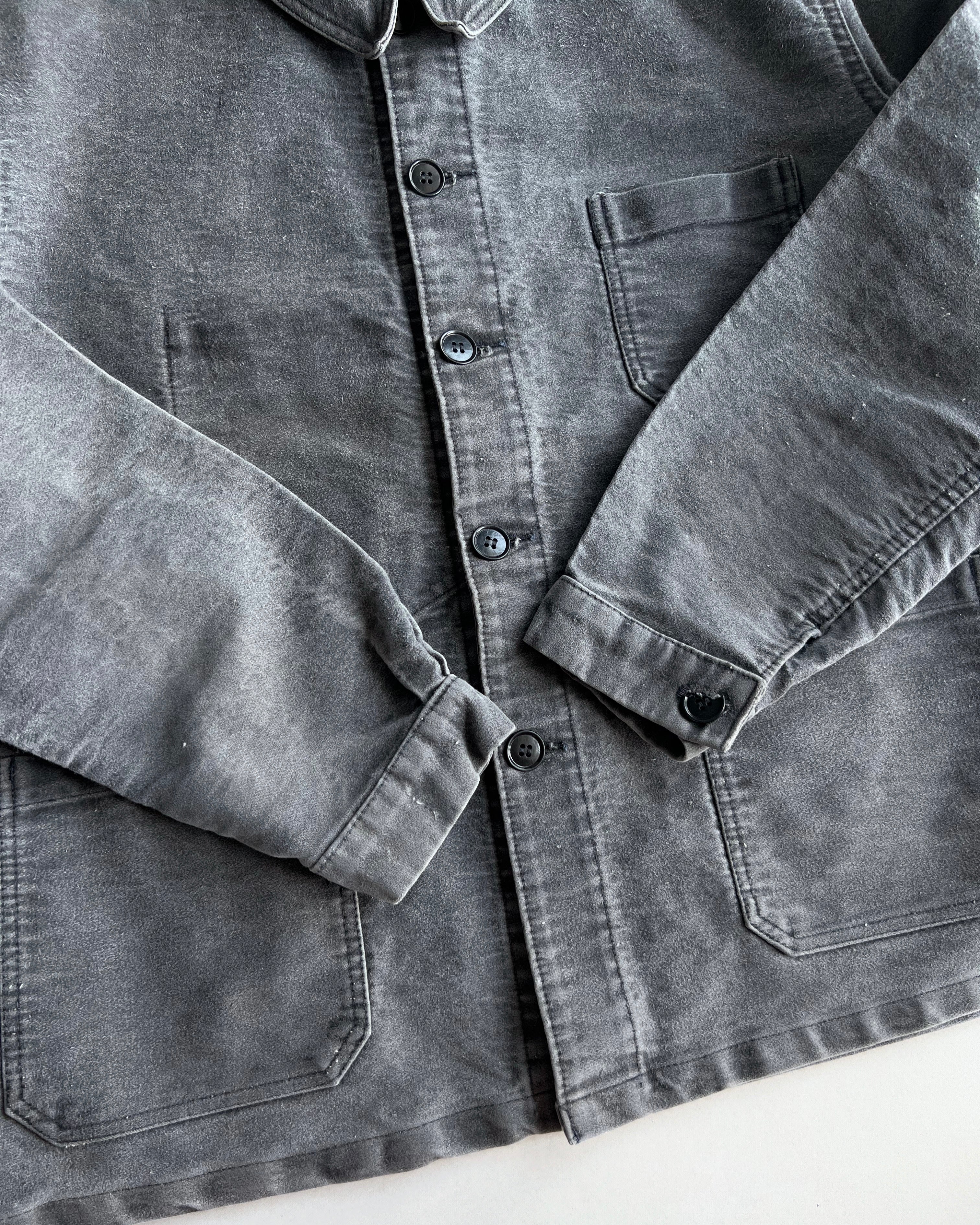 1950S BEAU-FORT MOLESKIN FRENCH WORK CHORE JACKET (L)