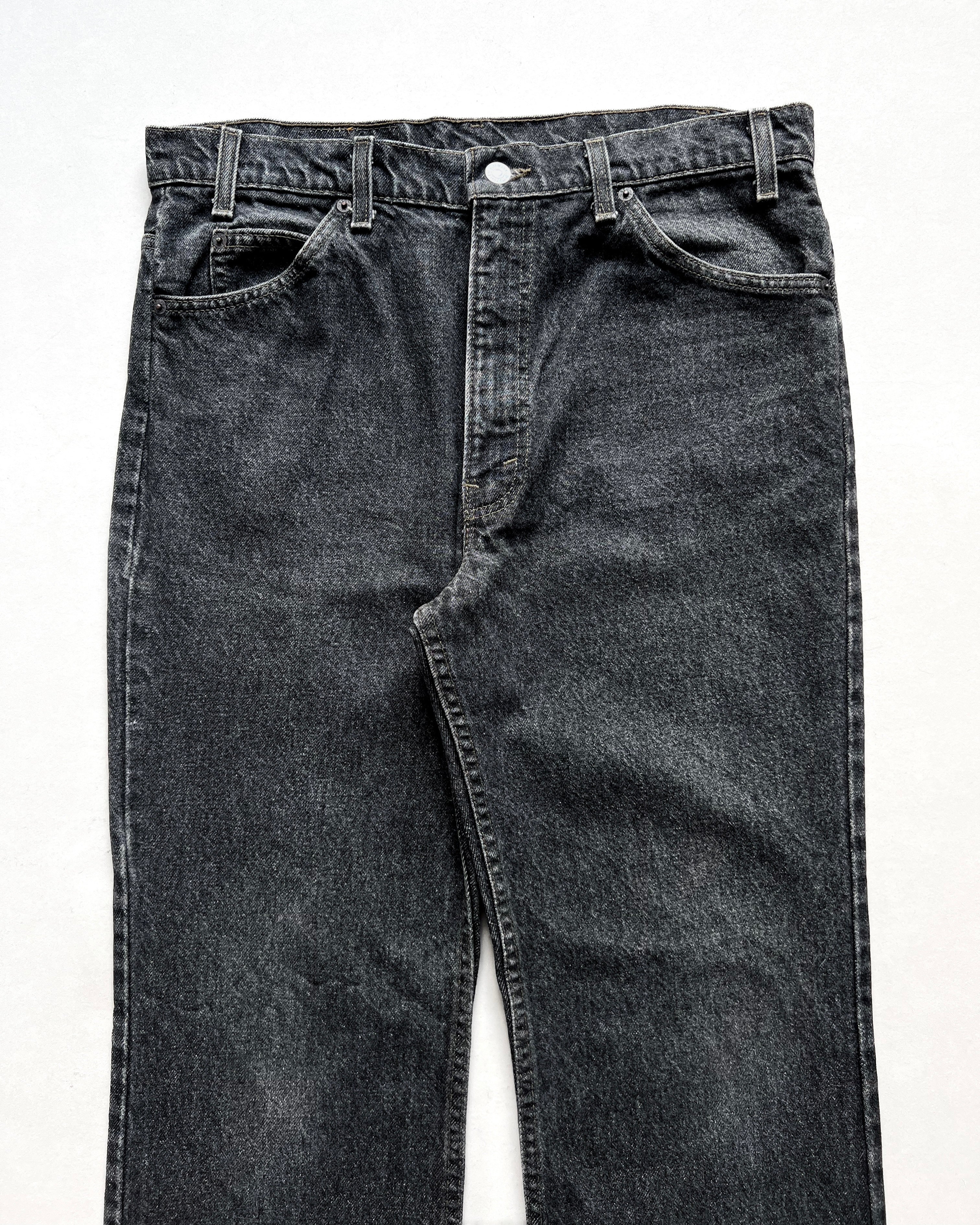 1990S BLACK LEVI'S 517 FLARE JEANS (35)