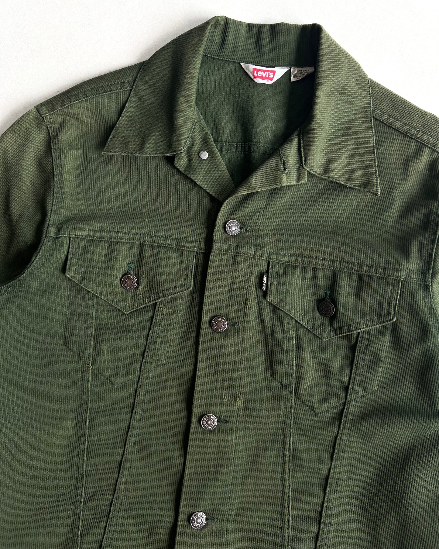 1970S GREEN LEVI'S BIG E TYPE III TRUCKER JACKET (M)