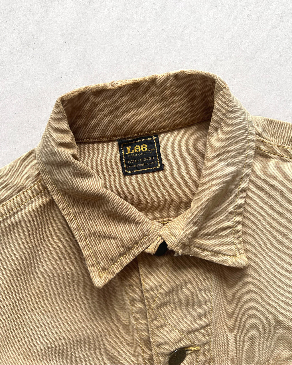 1970S LEE 220-0320 BROWN DUCK CANVAS JACKET (M)