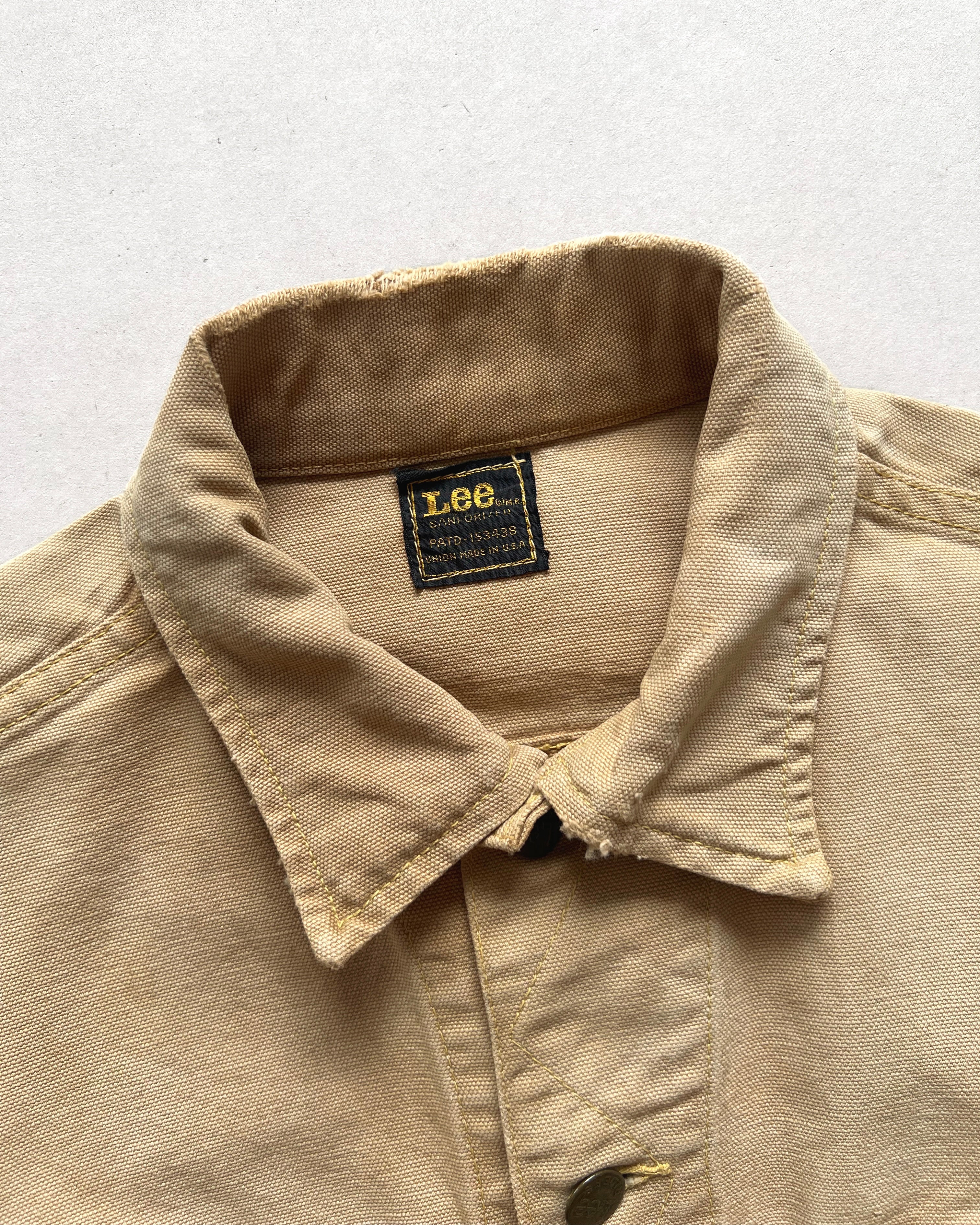 1970S LEE 220-0320 BROWN DUCK CANVAS JACKET (M)