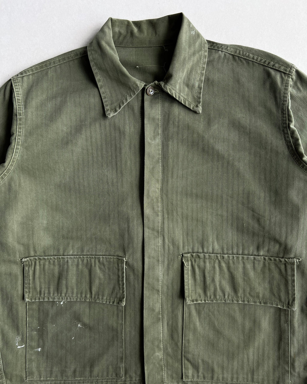 1950S WWII US ARMY HBT CROPPED JACKET (L)