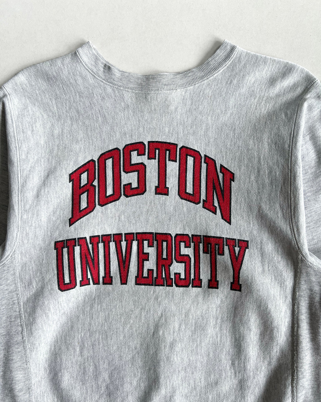 1980S CHAMPION  'BOSTON UNIVERSITY' REVERSE WEAVE SWEATSHIRT (M)