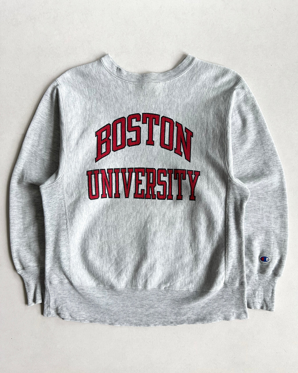 1980S CHAMPION  'BOSTON UNIVERSITY' REVERSE WEAVE SWEATSHIRT (M)
