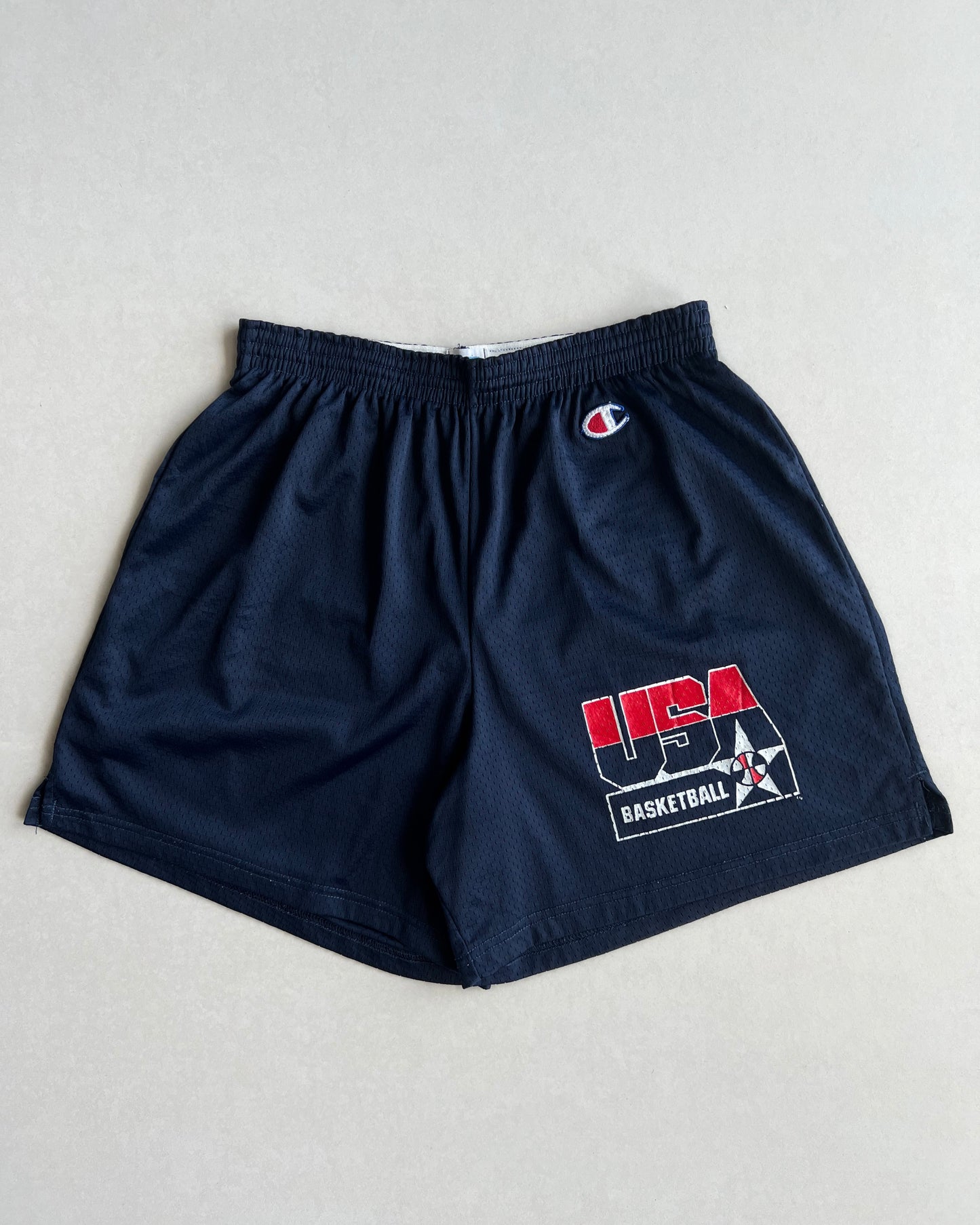 1990S CHAMPION USA BASKETBALL DREAM TEAM NYLON SHORTS (L)