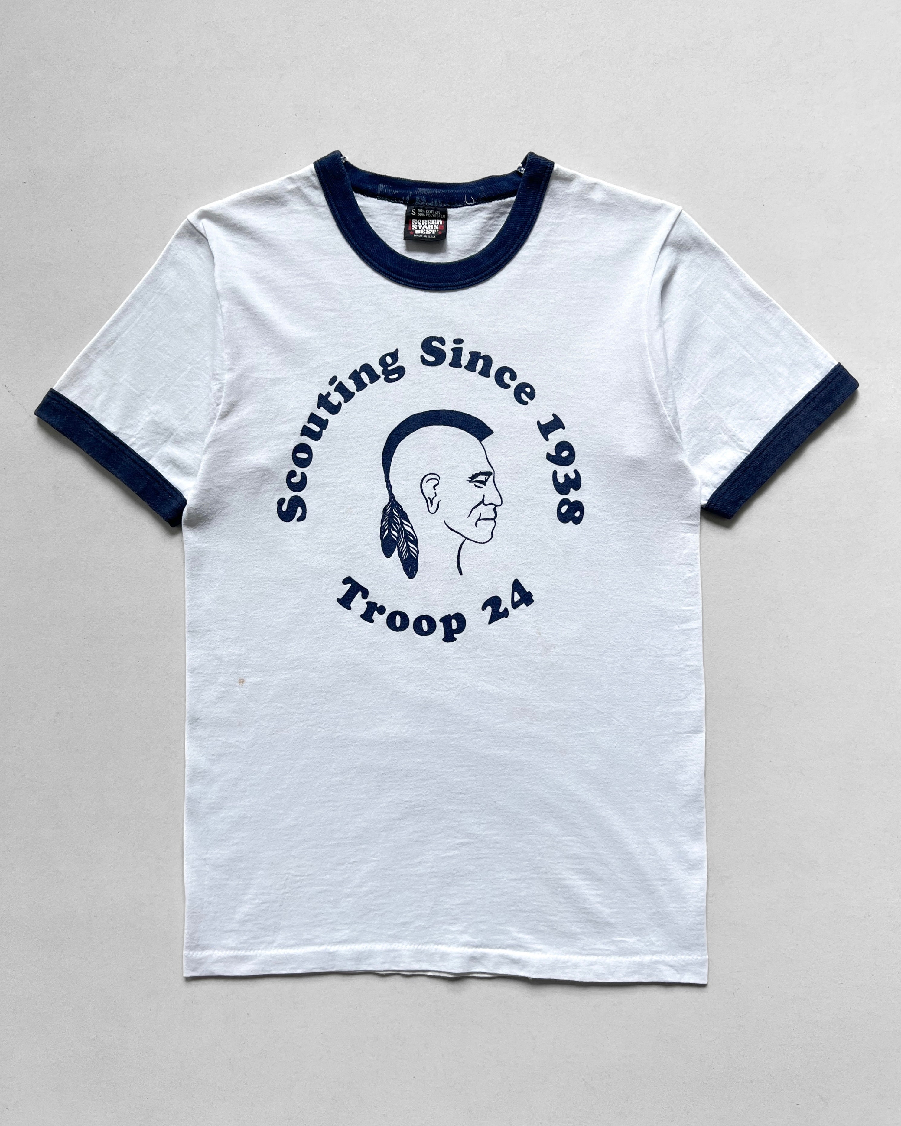 1990S 'TROOP SCOUTING' RINGER TEE (S)