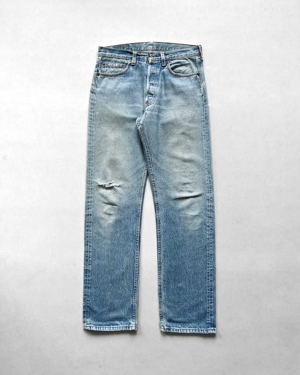 1980S FADED LEVI'S 501 DISTRESSED JEANS (32)