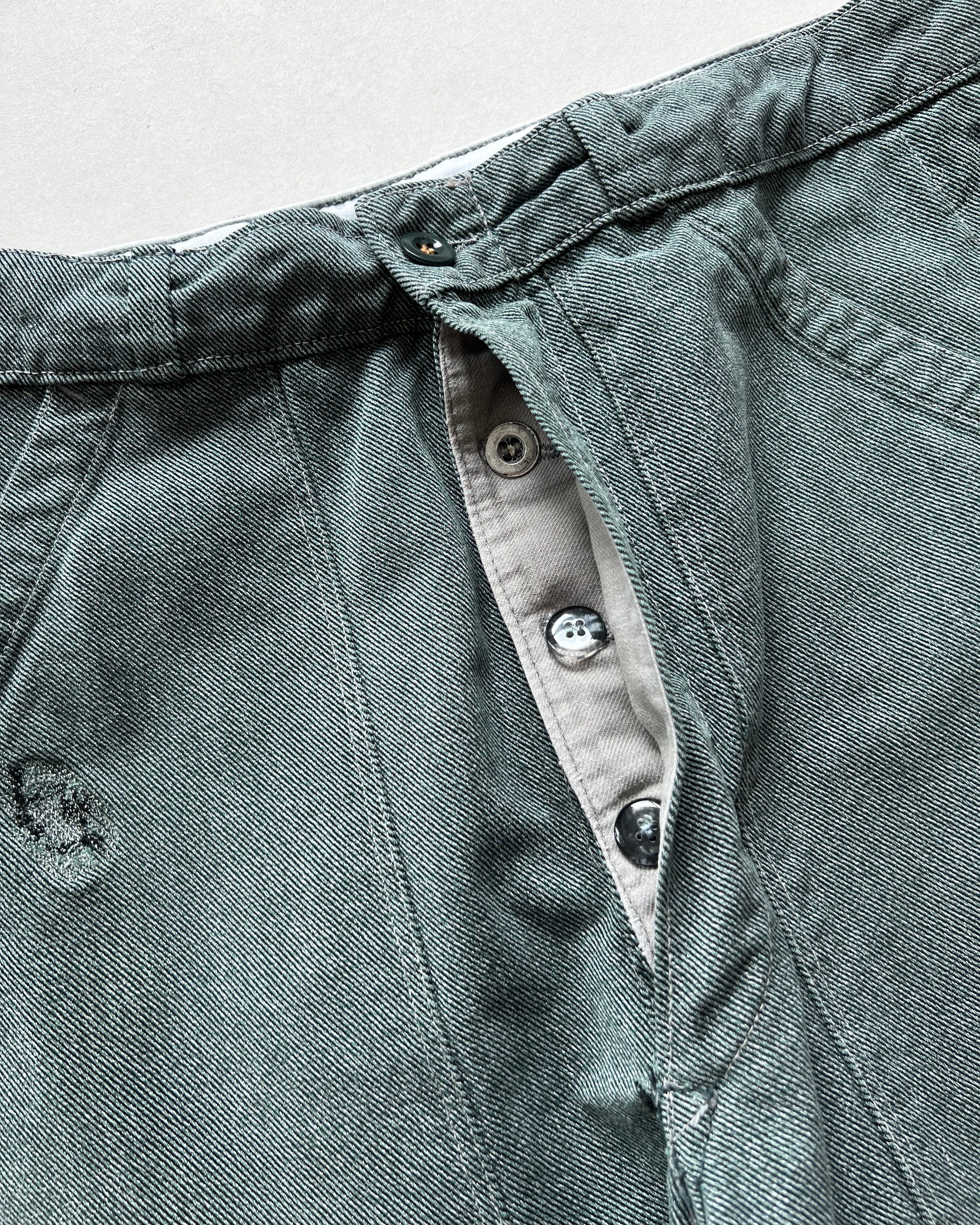 1970S SWISS SALT & PEPPER MILITARY PANTS (35)