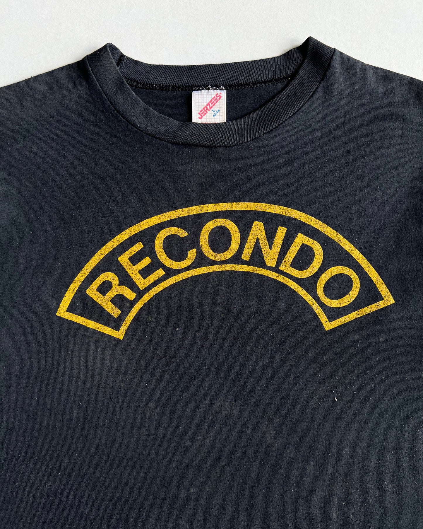 1990S FADED BLACK 'RECONDO' TEE (L)