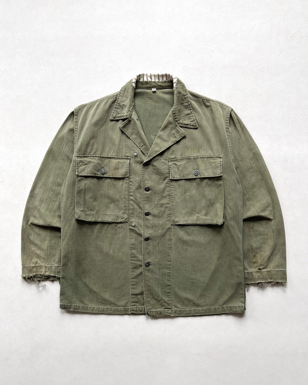 1940S WWII US ARMY 13 STARS M43 HBT JACKET (40R)