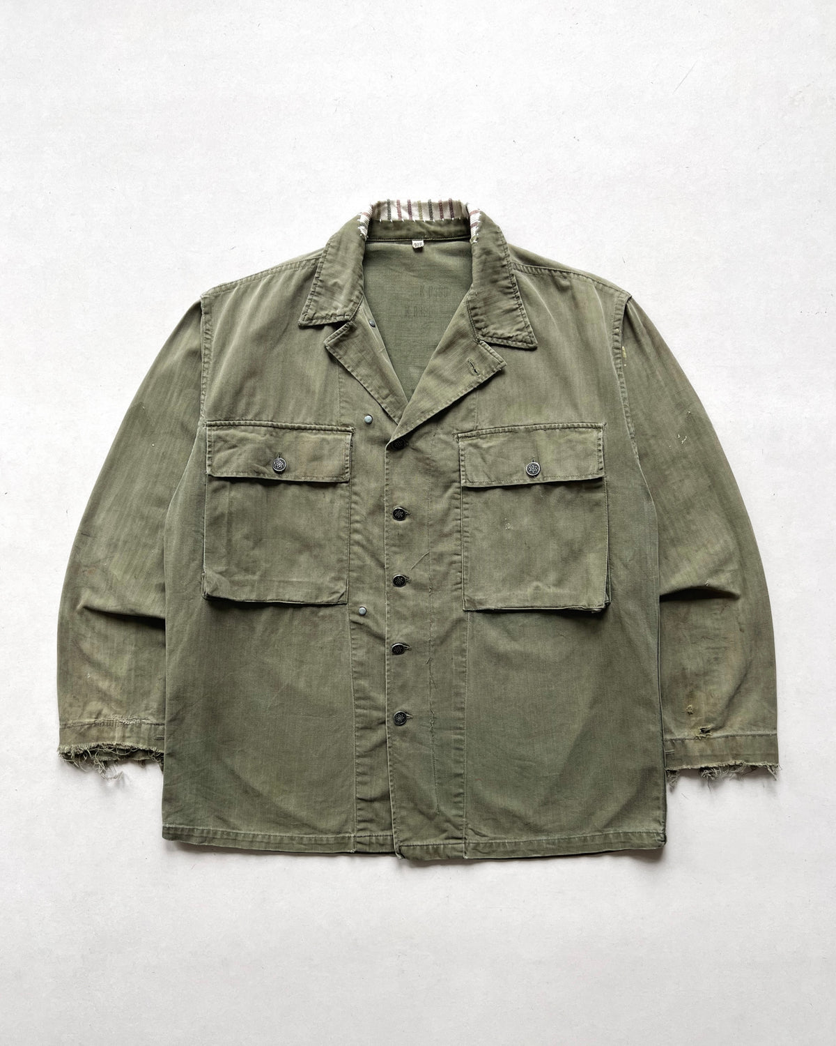 1940S WWII US ARMY 13 STARS M43 HBT JACKET (40R)