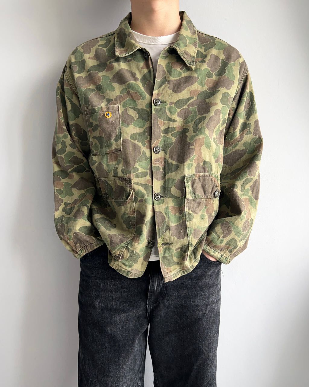 1950S KAMO DUCK FROGSKIN HUNTING JACKET (XL)