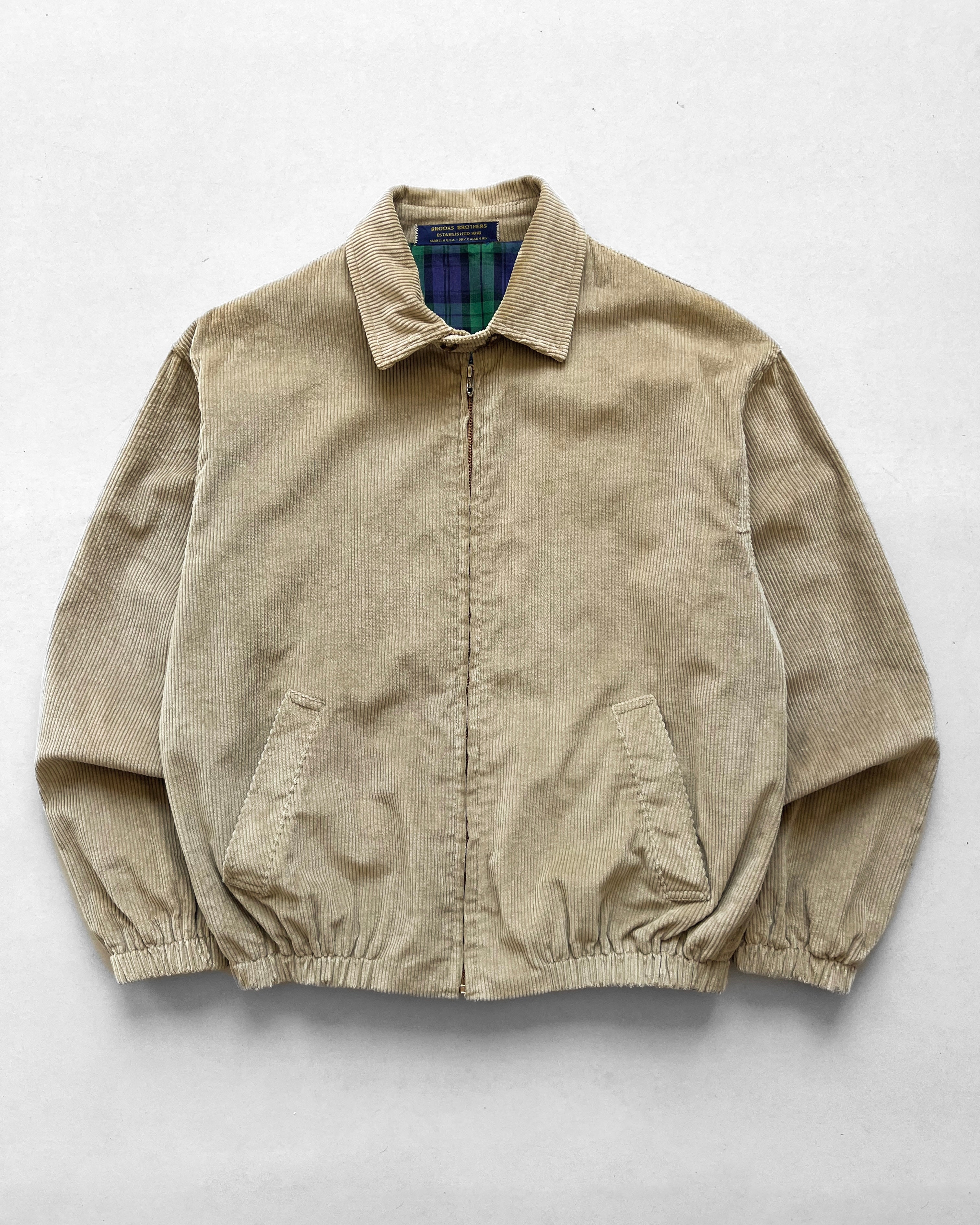 1970S BROOKS BROTHERS CORDUROY HARRINGTON JACKET (M)