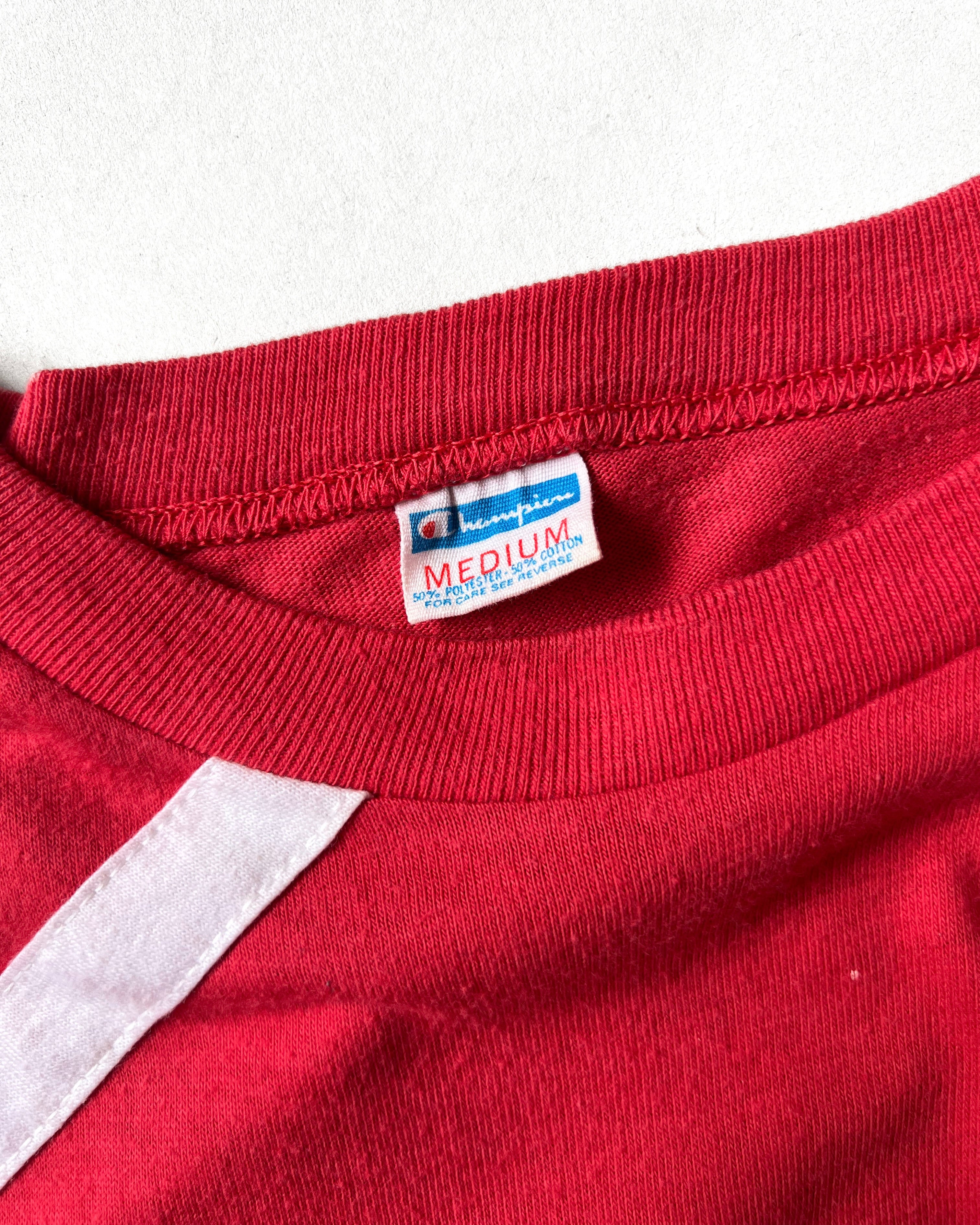1970S CHAMPION 'WHO'S AFRAID OF HELL?' SINGLE STITCH TEE (M)