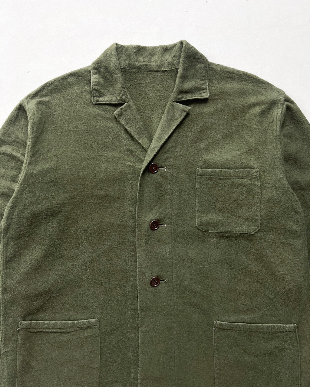 1950S OLIVE DUTCH MILITARY WORK JACKET (L)