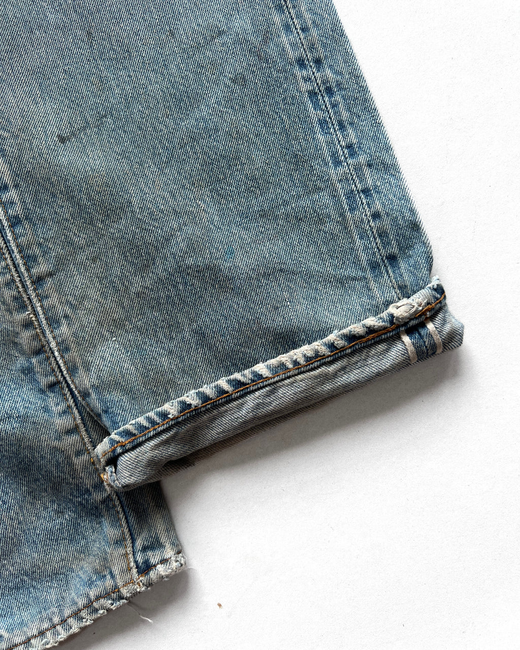 1980S FADED LEVI'S 501 REDLINE SELVEDGE JEANS (34)