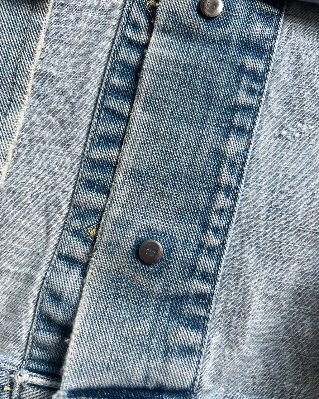 1960S SUN FADED LEE 101-J DENIM JACKET (L)