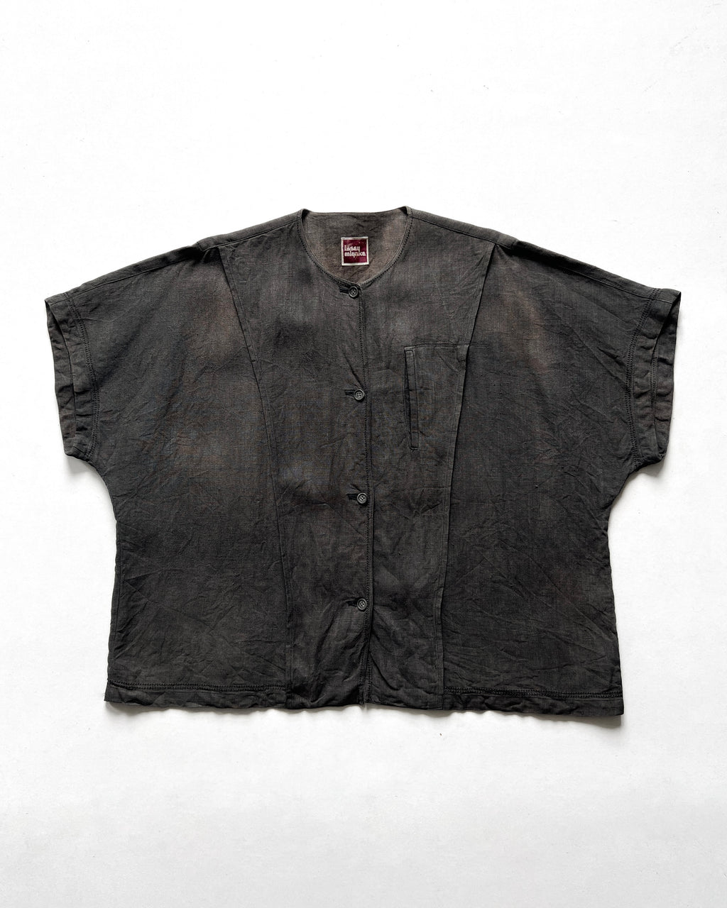 1970S ISSEY MIYAKE BOXY LINEN SHIRT/JACKET (9)