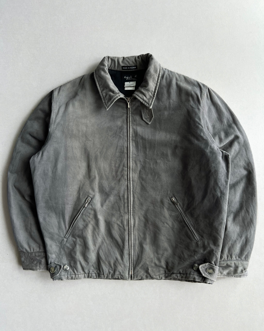1990S FADED GREY AGNES B. WORK JACKET (L)