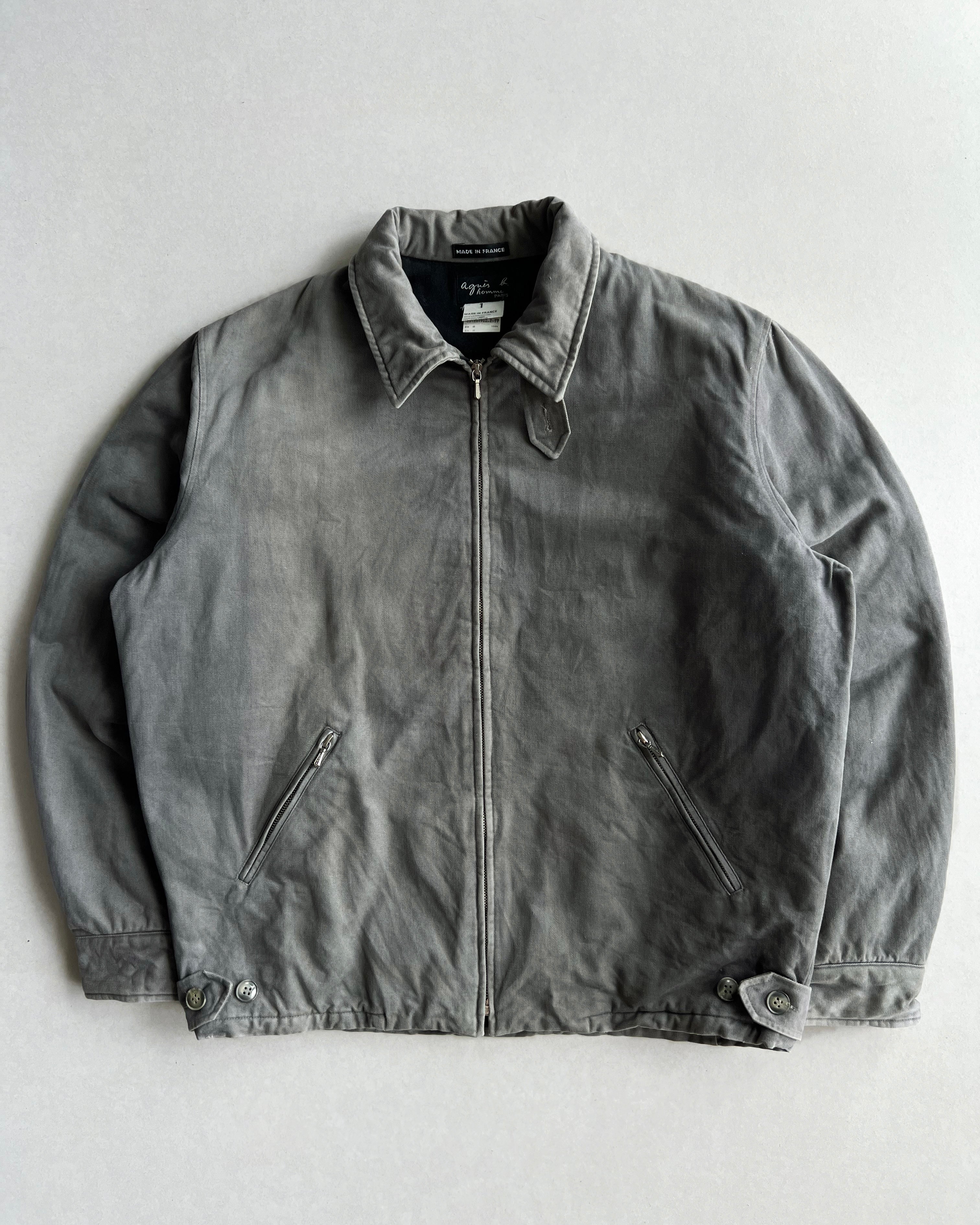 1990S FADED GREY AGNES B. WORK JACKET (L)