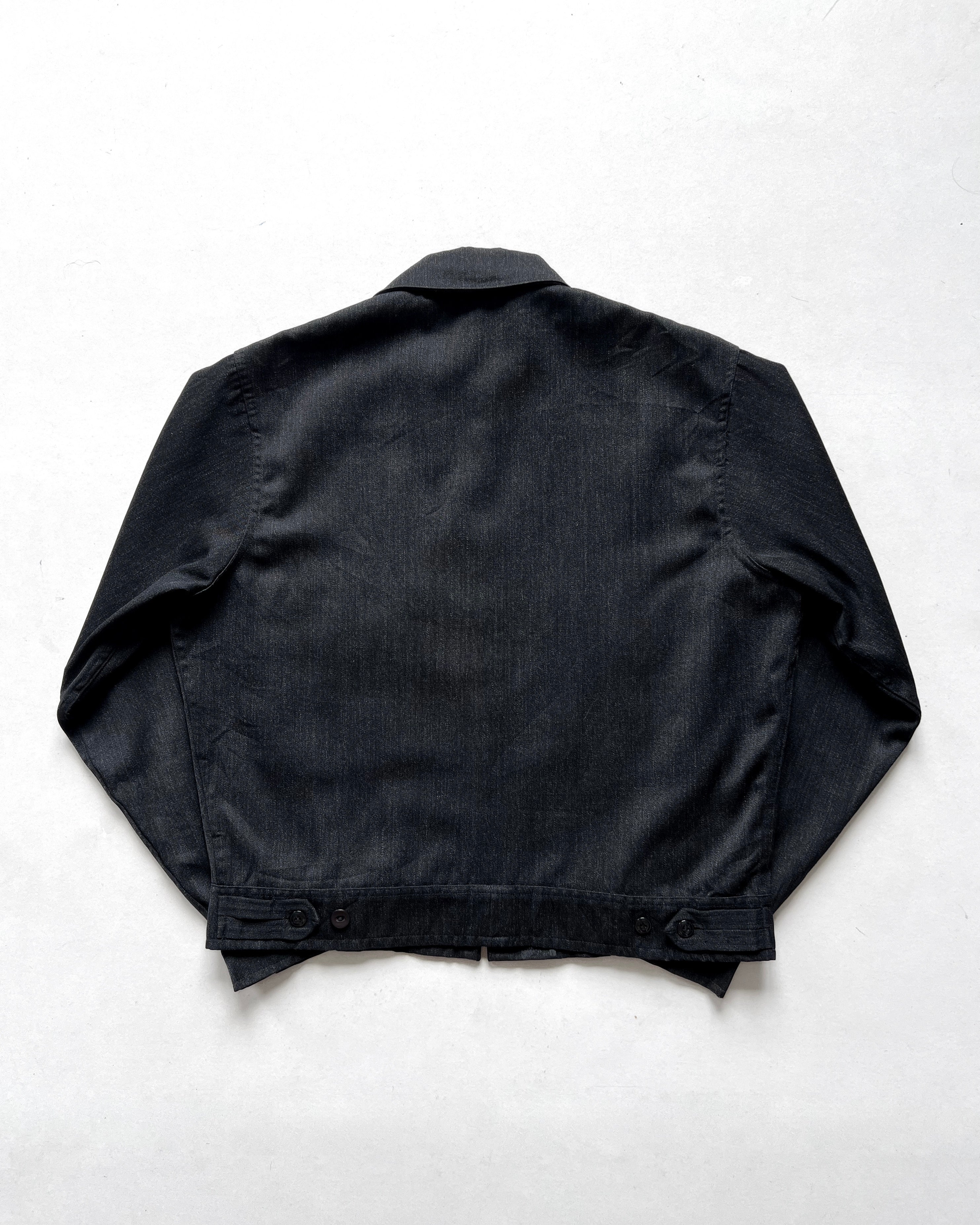 1950S BLACK SALT & PEPPER WORK JACKET (L)
