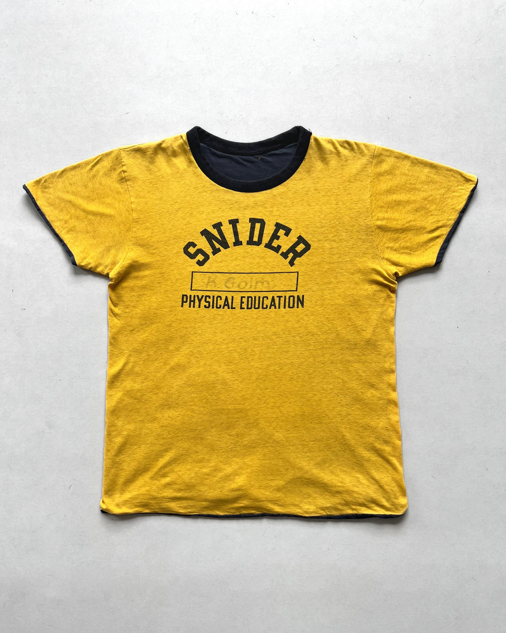 1970S 'SNIDER PHYSICAL EDUCATION' REVERSIBLE TEE (M)