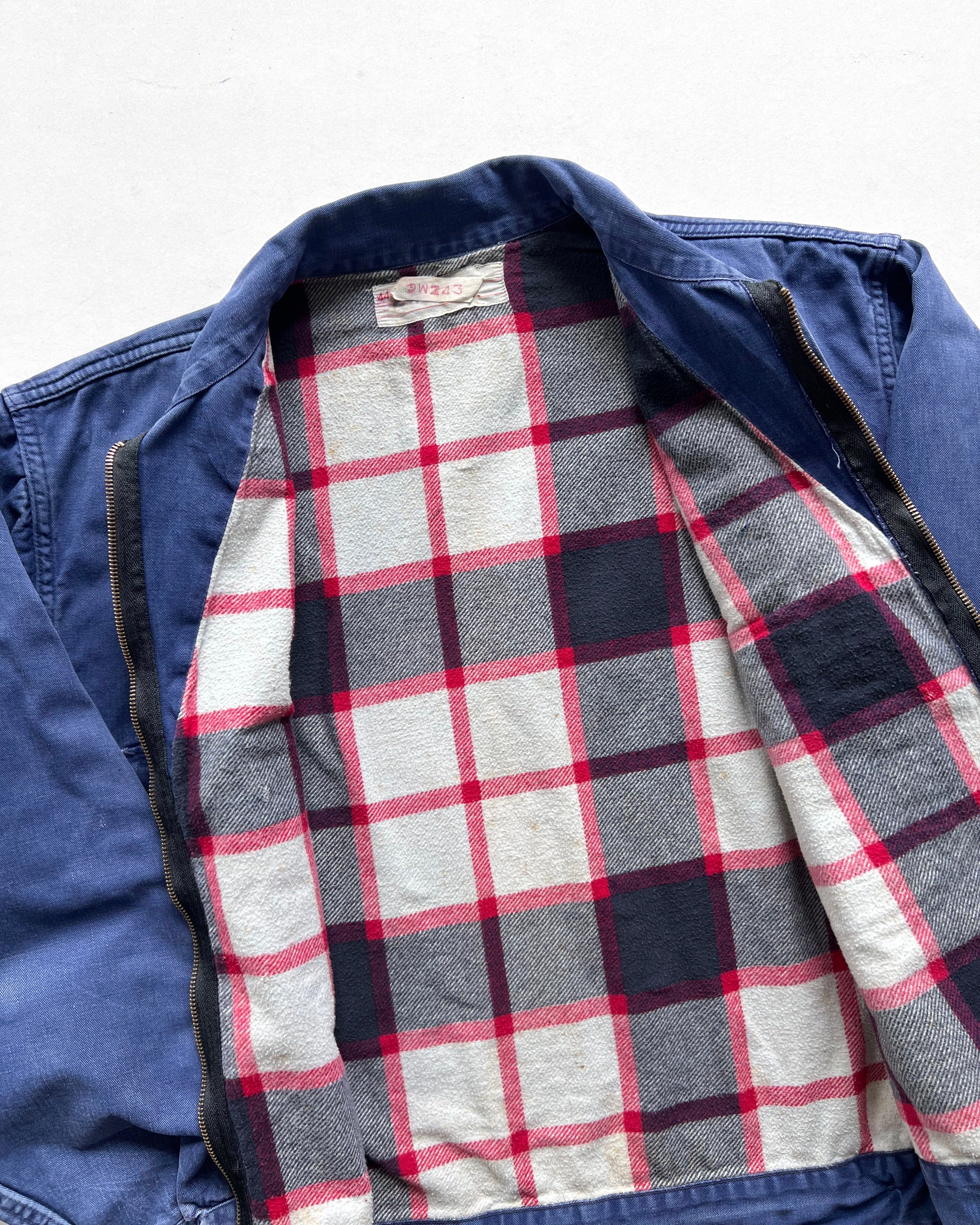1960S FADED BLANKET LINED WORK JACKET (XL)