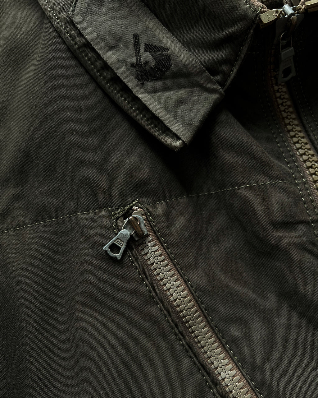 1970S SWEDISH C48 MILITARY ZIPPER JACKET (M)