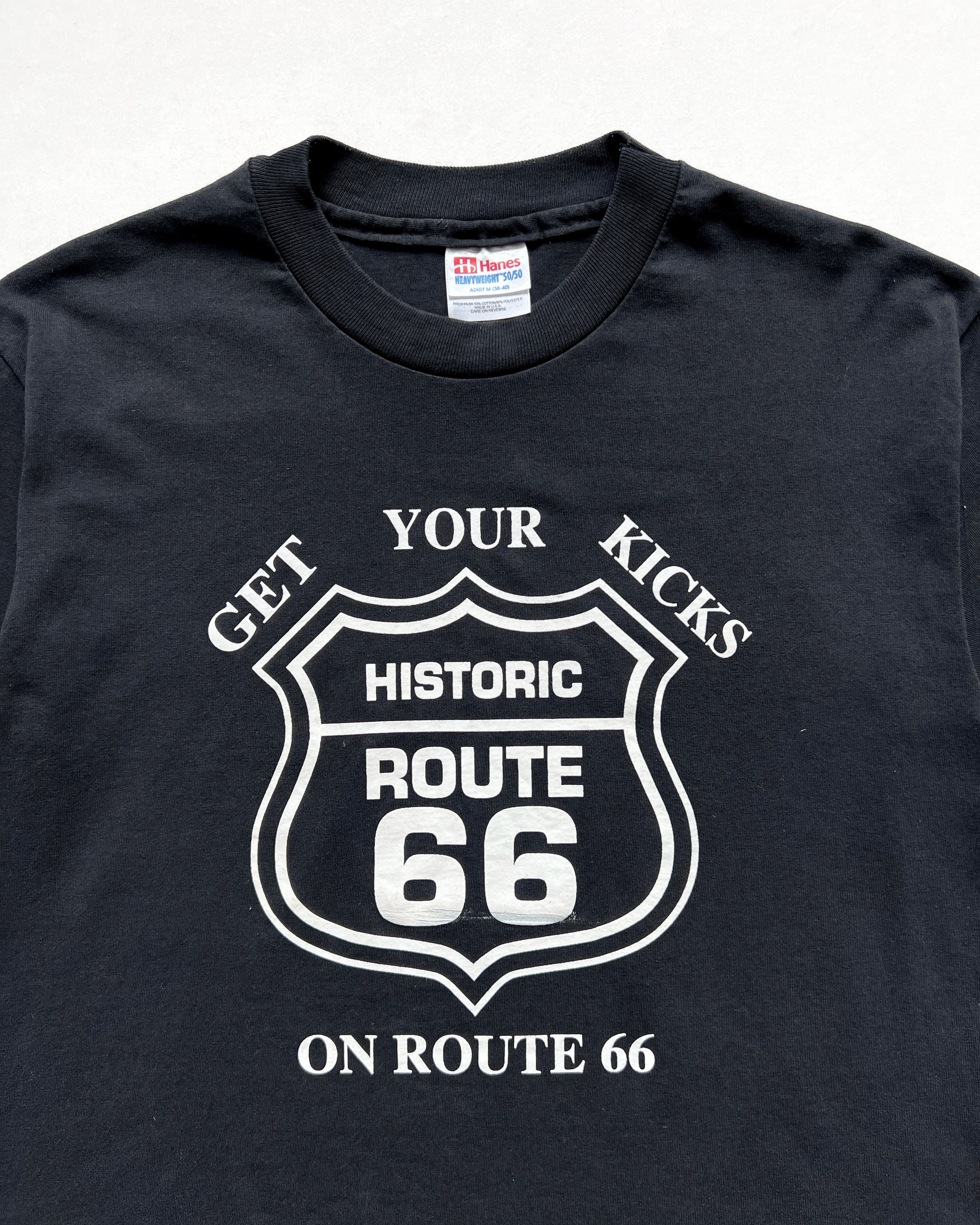 1990S 'GET YOUR KICKS ON ROUTE 66' SINGLE STITCH TEE (M)