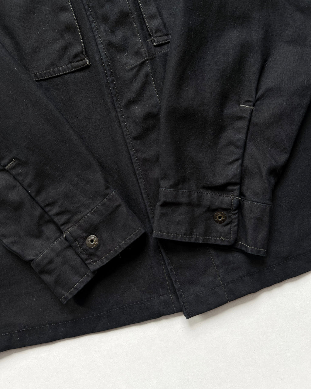 1970S OVERDYED DUTCH MILITARY SHIRT JACKET (M)