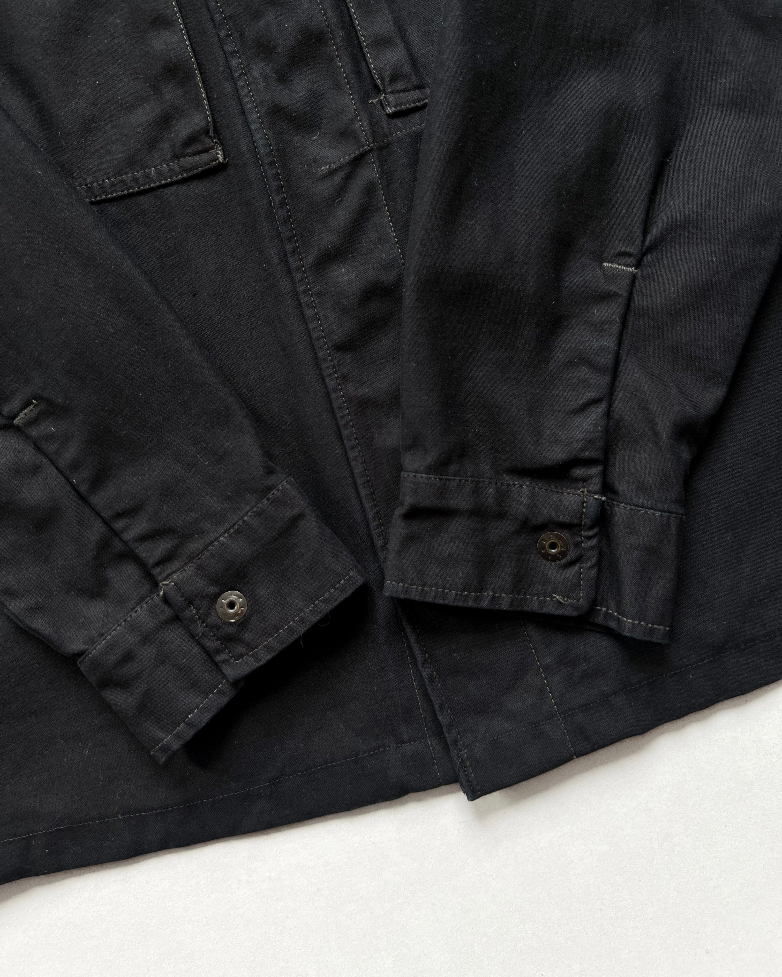 1970S OVERDYED DUTCH MILITARY SHIRT JACKET (M)