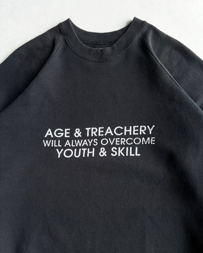 1980S 'AGE & TREACHERY' RAGLAN SWEATSHIRTS (XL)