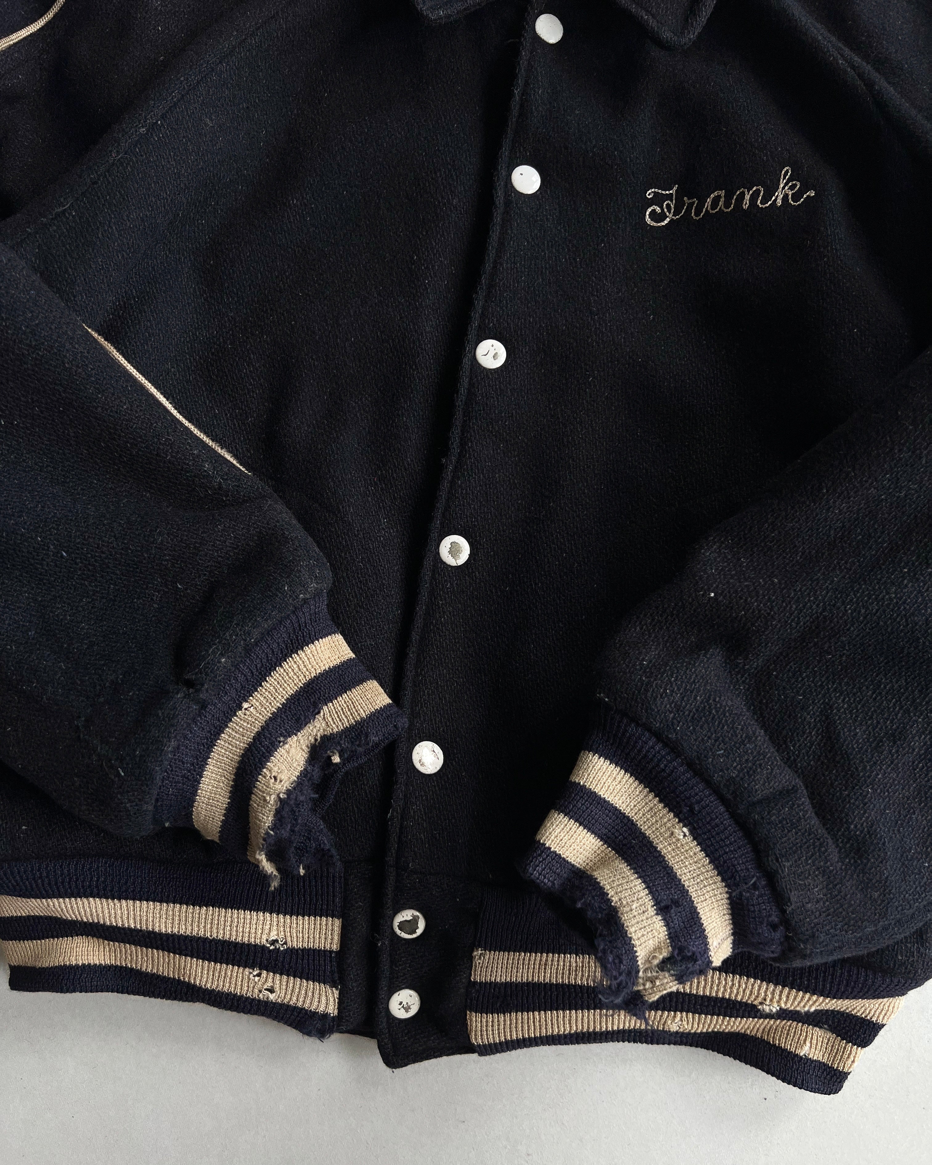 1960S 'KENNEDY' RAGLAN WOOL VARSITY JACKET (L)